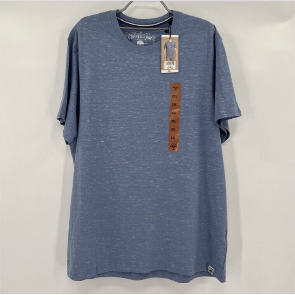 Copper and Oak Men’s Tee Short Sleeve T-Shirt sz XXL River Blue NWT